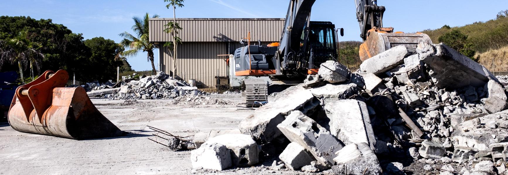 chantier de démolition GPNC