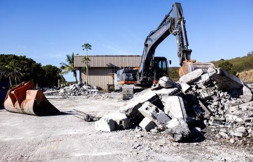 chantier de démolition GPNC